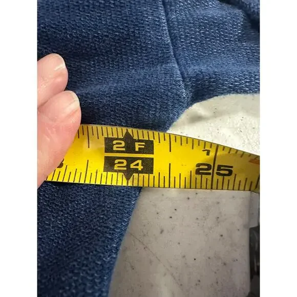 Sundance XS Indigo Days Embroidered Relaxed Fit Turtleneck Sweatshirt Women A58 - Picture 6 of 7